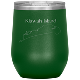 Kiawah Island Map Wine Tumbler
