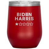 Biden-Harris 1 Star Review Wine Tumbler
