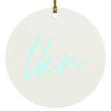 "LKN" Ornament