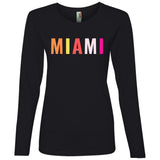 "Miami" Ladies' Lightweight LS T-Shirt
