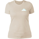 "Small Mountain- AQUA" Ladies' Boyfriend T-Shirt
