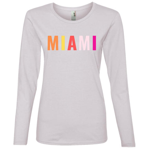 "Miami" Ladies' Lightweight LS T-Shirt