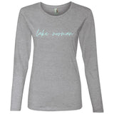 "Lake Norman" Ladies' LS T-Shirt