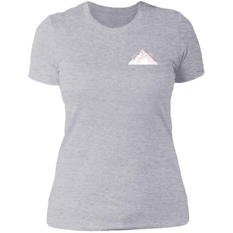 "Small Mountain- PINK" Ladies' Boyfriend T-Shirt