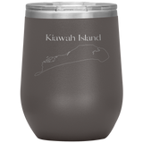 Kiawah Island Map Wine Tumbler