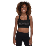 "NOMAD'R- BLACK/PINK" Padded Sports Bra