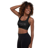 "NOMAD'R- BLACK/PINK" Padded Sports Bra