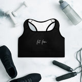 "Fit Fam- BLACK" Padded Sports Bra