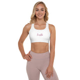 "Hustle- BURGUNDY" Padded Sports Bra