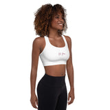 "Fit Fam- BURGUNDY" Padded Sports Bra