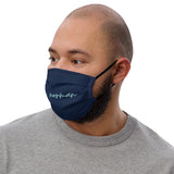 "Lake Norman- NAVY/AQUA" Premium Face Mask