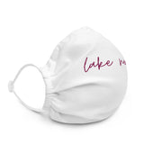 "Lake Norman- BURGUNDY" Premium Face Mask