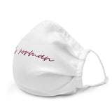 "Lake Norman- BURGUNDY" Premium Face Mask