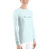 "Lake Norman- NAVY/AQUA" Women's Rash Guard