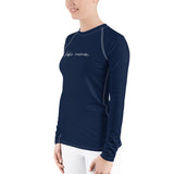 "Lake Norman- NAVY/WHITE" Women's Rash Guard