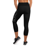 "NOMAD'R- BLACK/WHITE" Yoga Capri Leggings