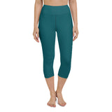 "NOMAD'R- TEAL" Yoga Capri Leggings