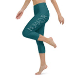 "NOMAD'R- TEAL" Yoga Capri Leggings
