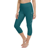"NOMAD'R- TEAL" Yoga Capri Leggings
