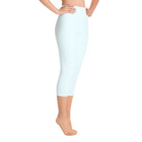 "NOMAD'R- AQUA/NAVY" Yoga Capri Leggings