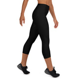 "NOMAD'R- BLACK/WHITE" Yoga Capri Leggings