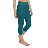 "NOMAD'R- TEAL" Yoga Capri Leggings