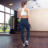 "Nomad'r Waist- AQUA/NAVY" Yoga Leggings