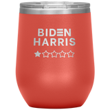 Biden-Harris 1 Star Review Wine Tumbler