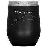 Kiawah Island Map Wine Tumbler