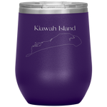 Kiawah Island Map Wine Tumbler