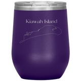 Kiawah Island Map Wine Tumbler
