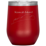 Kiawah Island Map Wine Tumbler