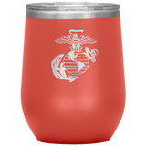Marine Corps Emblem Wine Tumbler