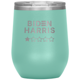 Biden-Harris 1 Star Review Wine Tumbler