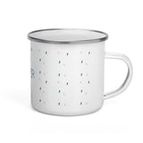"Skier- Blue" Enamel Mug