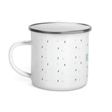 "Skier- Blue" Enamel Mug