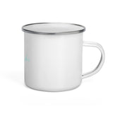 "Vitamin Ski- Aqua" Enamel Mug