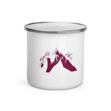 "Apres Ski- BURGUNDY" Enamel Mug