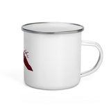 "Apres Ski- BURGUNDY" Enamel Mug