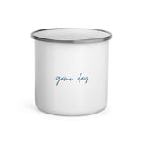 "Game Day- NAVY" Enamel Mug