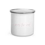 "Pray for Surf- Pink" Enamel Mug