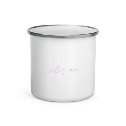 "Salty Air- Pink" Enamel Mug