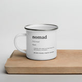 "Nomad Definition" Enamel Mug