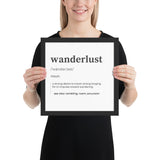 "Wanderlust" Framed poster