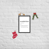 "Wanderlust" Framed poster