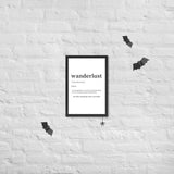 "Wanderlust" Framed poster