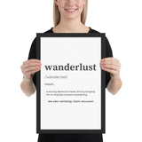 "Wanderlust" Framed poster