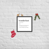 "Wanderlust" Framed poster