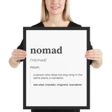 "Nomad" Framed poster
