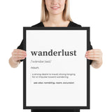 "Wanderlust" Framed poster